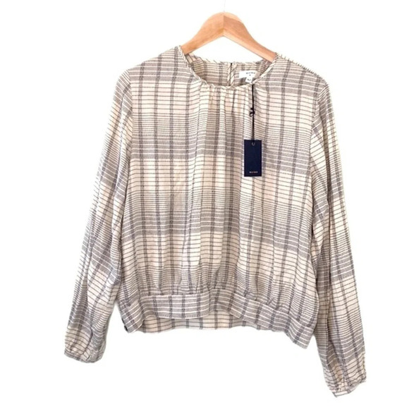 Billy Reid Draped top in Natural size Medium made in Italy - Picture 1 of 14